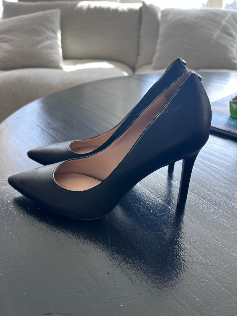 Sam Edelman Black Pointed-Toe Stiletto Pumps - Picture 3 of 6